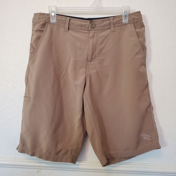 Da Hui Shorts Mens 32 Brown Hybrid Collection Boardshort Swim Trunks Hawaii - Picture 1 of 16